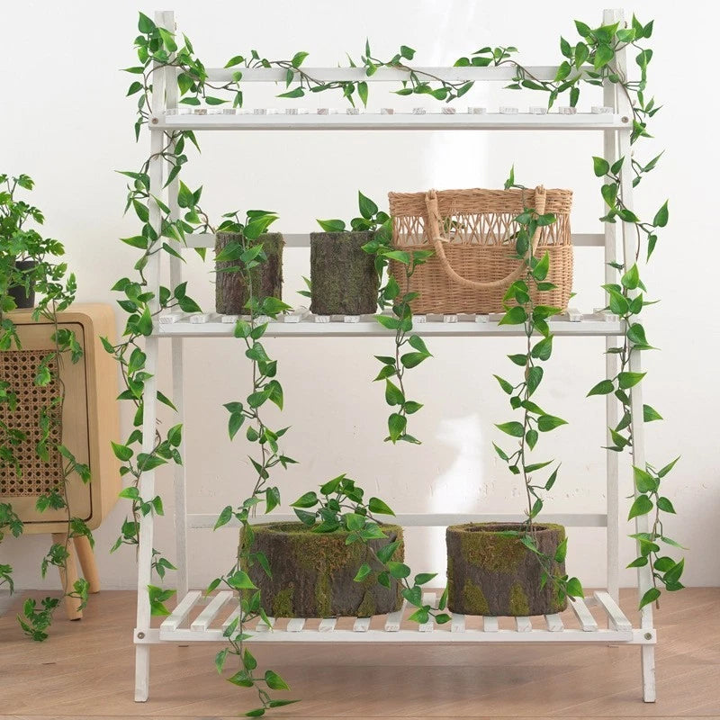 2 Pcs (60" each) Artificial Plastic Vines Wall Wedding Hanging (#144) Decoration Green Plant