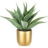 Large Faux Agave Plant 13" Artificial Aloe Vera Plants Fake Succulent Plants ... Green Plant