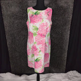Alyx Hydrangea Floral Sleeveless Sheath Dress Women's 10 Pink Garden Party NWT Hydrangea