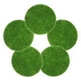 5 Pcs Faux Moss for Plants Indoor Artificial Fake Green Grass Square Mat Green Plant