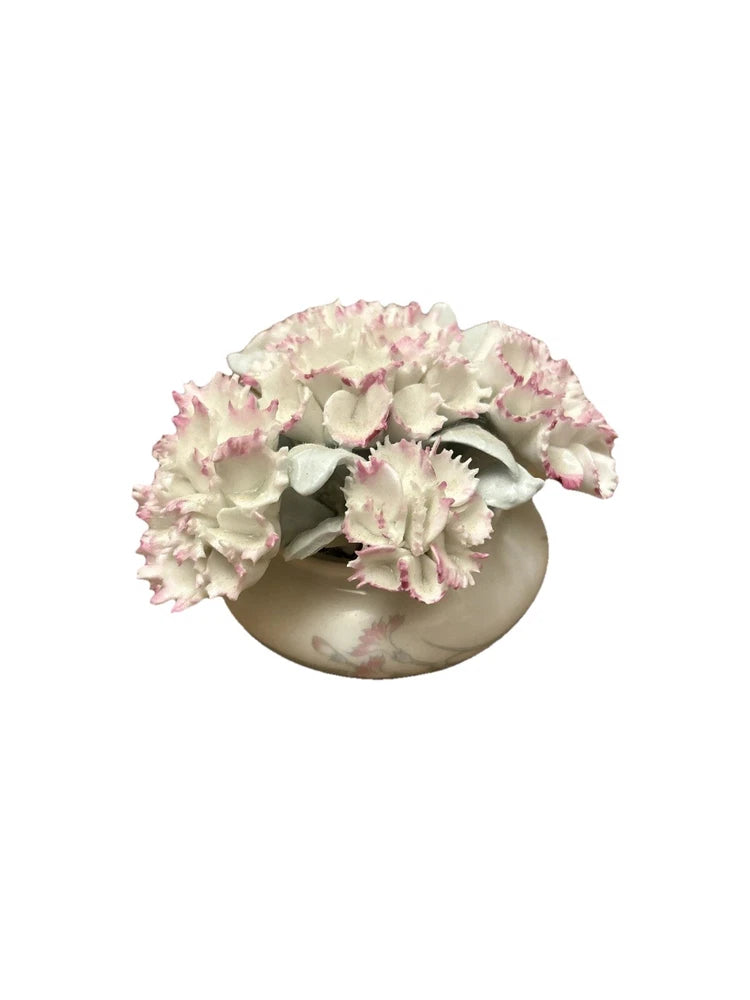 Royal Doulton CARNATION H5084 2.5Ó Bone China Flowers Footed Bowl Figurine 1982 Carnation