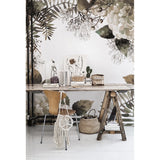 Hydrangea flowers Non-Woven wallpaper Roll Modern Home Mural Vintage leaf Decor Hydrangea