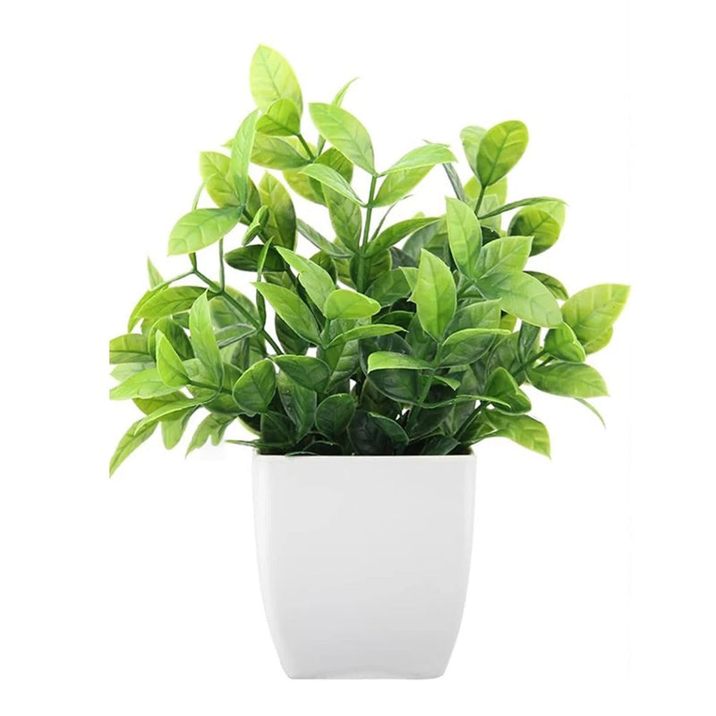 Artificial Lavender Eucalyptus Small Potted Plant for Living and Work Spaces Green Plant