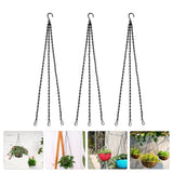 3Pcs Flowerpot Chains Balcony Courtyard Garden Plant Pot Hanging Hook Chains Garden Plants