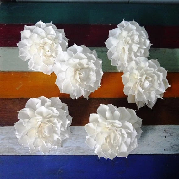 9 Dahlias Sharp Edge Artificial Sola Wood Flower Diffuser Flowers 8 cm Dia. Sunflower