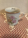 Original Bohemia Collectors Mug JANUARY Czech  Republik CARNATION Flower Carnation