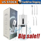New Cordless Water Flosser Dental Oral Irrigator Travel Teeth Cleaner Floss Pick Roses