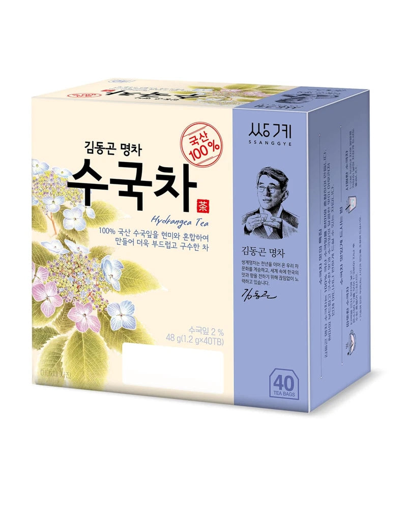 Korean Hydrangea Sweet Dew Tea Bags 1.2g x 40 - Herbal Hot  Cold Beverage Hydrangea