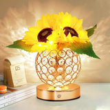 Sunflower Gifts for Women,Sunflower Flower Home Decor Touch Table Lamp,3-Colour Sunflower