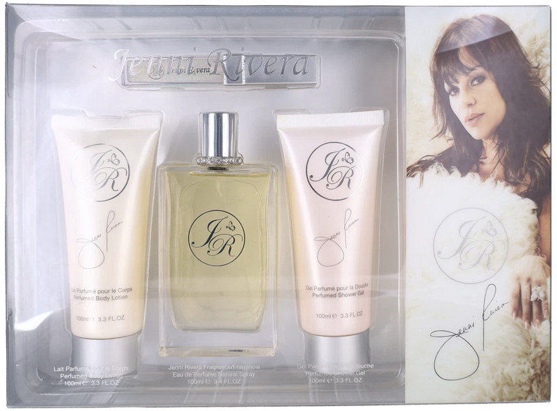 JR by Jenni Rivera for Women Set:EDP+ BL + SG + Lip Gloss 3.4+3.3+3.3+0.21oz New EDP