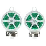 50 Metres Twist Garden Plant Wire Hanger and Cutter Tie Line Dispenser Bushes Garden Plants