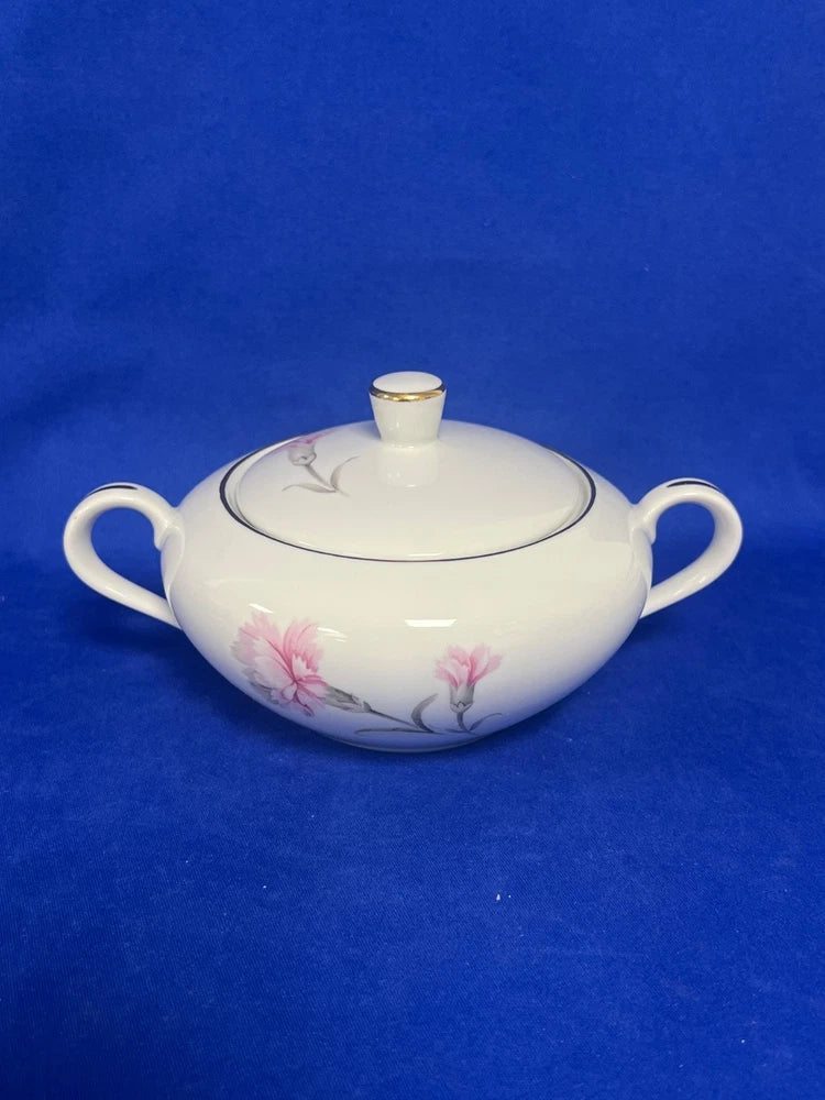 Royal Court, Carnation, Japan, Sugar Dish WITH Lid Carnation