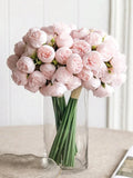 2 Bunch Silk Peony Bouquet Artificial Rose Flower 27 Flower Heads Artificial Peony