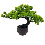 33cm Artificial Juniper Bonsai Tree Potted Japanese Zen Plant Home Decor Green Plant