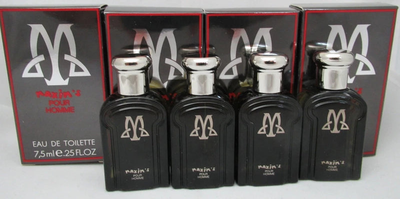 Lot of 20 Pieces MAXIM'S DE PARIS Pour Homme EDT For Men MINI 0.25 oz 7.5ml New EDT