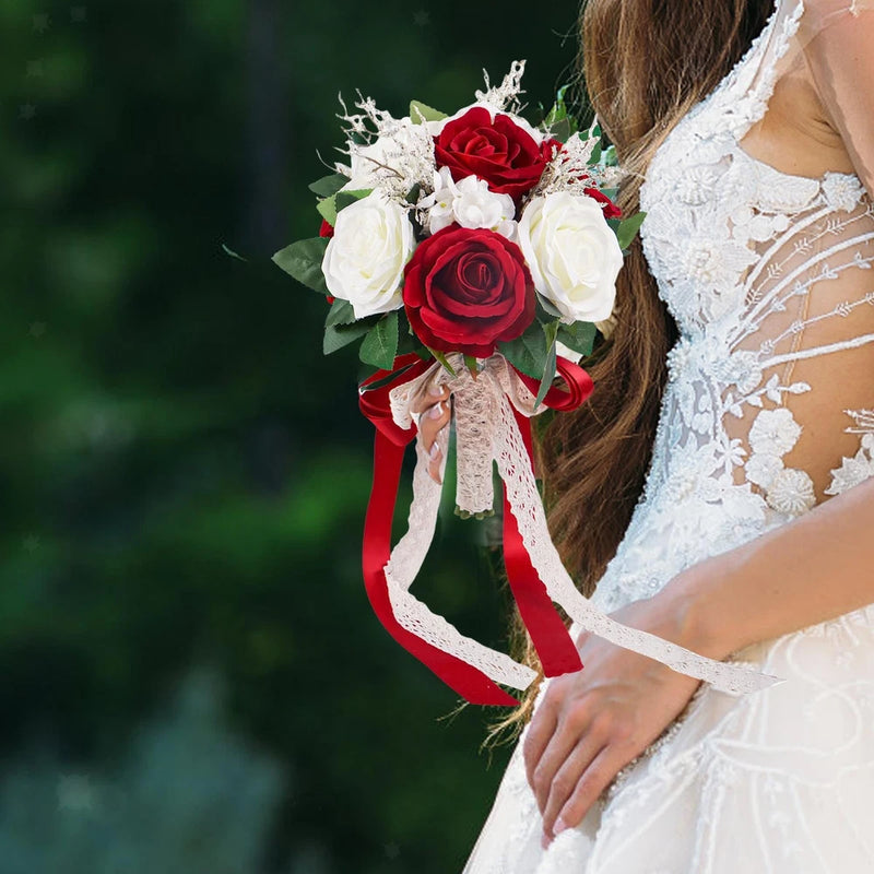 Bridal Bouquet Decor Supplies Flower Arrangements Romantic Elegant Photo Props Bouquet