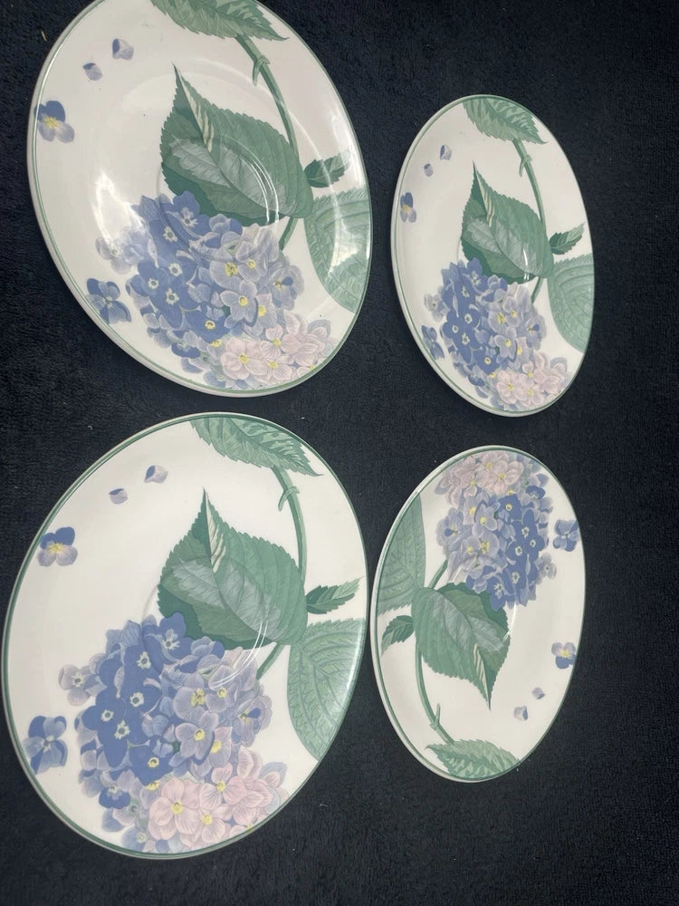 4 Sango Southampton Saucers Hydrangea Flowers Larry Laslo Collection Hydrangea