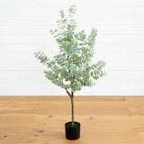 4Õ Eucalyptus Artificial Tree Home Office Decor (Real Touch). Retail $129 Green Plant