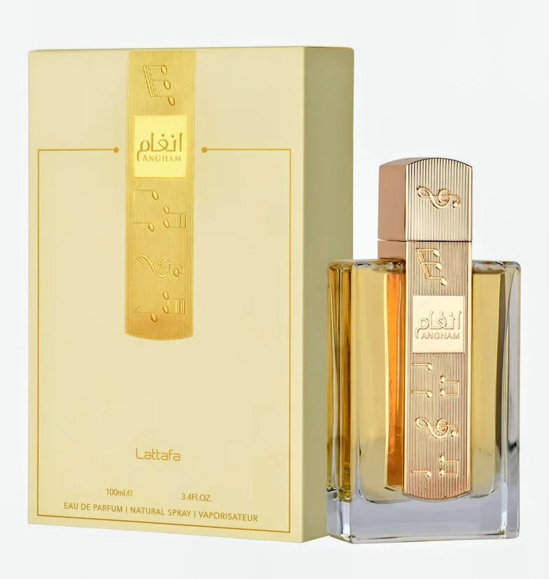 Lattafa Angham Eau De Parfum Spray Para Unisex, 3.4 Onzas. EDP