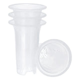 4pcs 6" Plastic Orchid Pot with Holes Garden Flower Plant Container, Clear Garden Plants