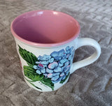 Hydrangea 1989 Vintage Potpourri Press Coffee Mug Cup Replacement Add To Collect Hydrangea