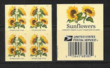 US Sunflowers Forever Stamp Block of 4 Scott #6067 Sunflower