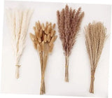 Dried Pampas Grass Decor, 100 Stems Pampas Grass Contains Bunny Tails 100PCS Dried Flower