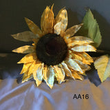 Gerson 39" Tall Jumbo Polka Dot Sunflower w/ Stem Floral Decor Sunflower