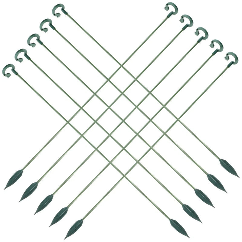 10 Pcs Hydrangea Flower Support Rack Fixed Accessories Orchid Stakes Hydrangea