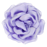 4" Silk Satin Flower Brooch Pin Large Peony Floral Lapel Pin Light Purple Peony