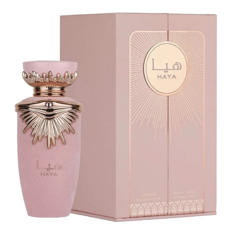 Lattafa Haya Eau de Parfum Spray 100 ml / 3.4 fl oz Regular Size Haya EDP