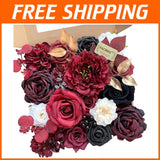 DIY Wedding Bouquet Silk Floral Arrangement Hydrangea