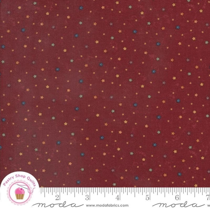 Moda DAISY LANE 9769 13 Red Carnation Floral KANSAS TROUBLES Quilt Fabric Flowering Plants