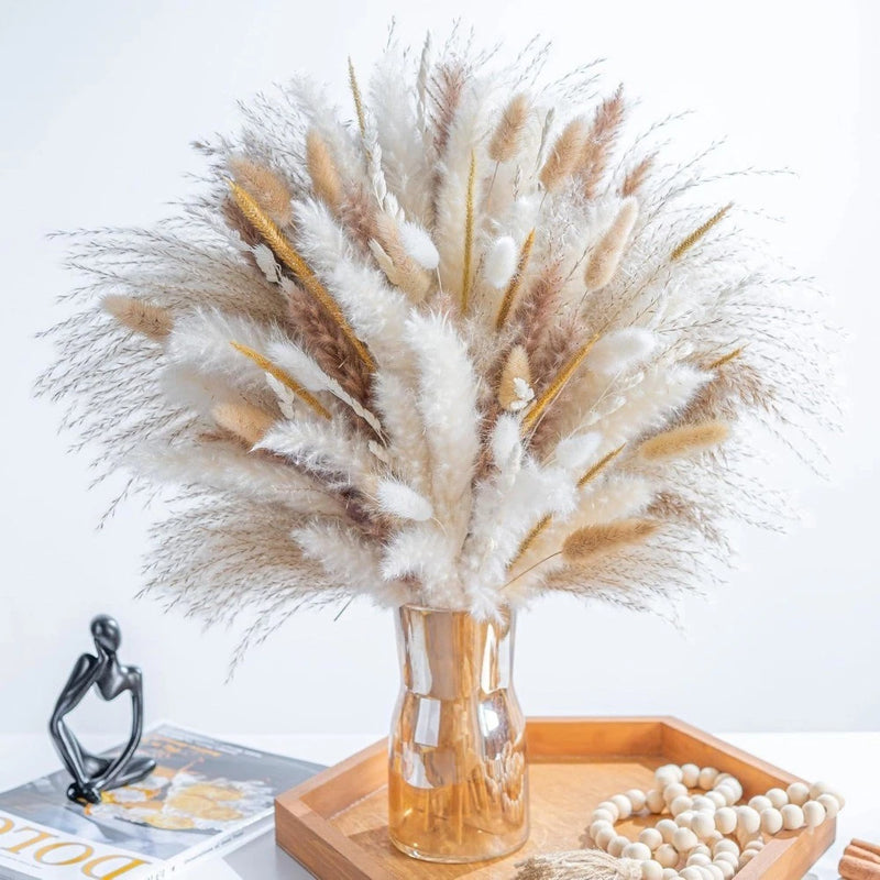 Natural Reed Dried Flower Dusting Broom Living Room Bouquet Decorative Piece Pampas Grass