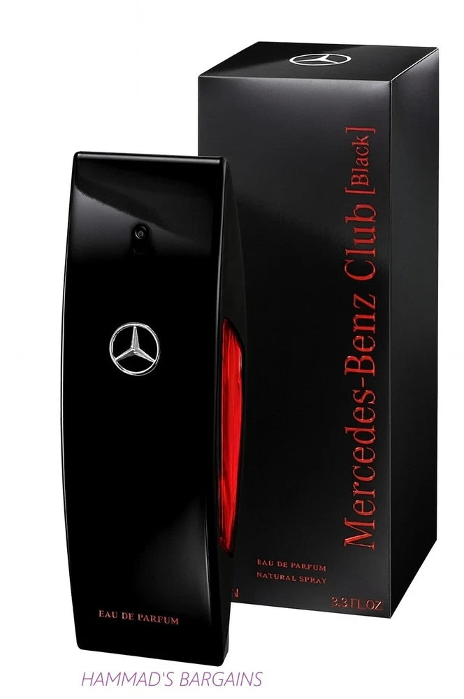 MERCEDES BENZ CLUB BLACK EDP 3.3 OZ / 100 ML FOR MEN (NEW IN A BOX)SEALED EDP