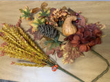 Hobby Lobby Fall Floral Picks Lot Hydrangea Gourd Pinecone Wheat Stems Decor Hydrangea