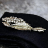 Rhinestone Flower Brooch Signed Pell Hydrangea Vintage Pin Hydrangea