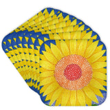 3dRose cst_23304_2 Sunflower Sun Flower Bright Cheerful Yellow Flower Whimsic... Sunflower