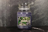 YANKEE CANDLE 22 oz. *RARE BEAUTY* HYDRANGEA: BLACK BAND, NEVER BURNED Hydrangea
