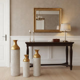 Metal Floor Vases Set in 3 Sizes American Styled for Pampas Grass Versatile Pampas Grass