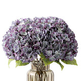 2Bouquets Fake Hydrangea Flowers Vintage Artificial Silk Hydrangeas Flower 10... Hydrangea