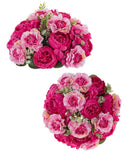 Peony Flower Centerpieces for Tables: Wedding Table Decorations Hot Pink Flow... Peony