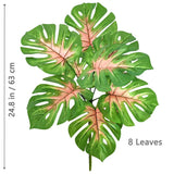 52-104cm Artificial Monstera Plant Fake Palm Tree for Home Garden Decor Green Plant