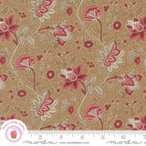 Moda CHATEAU De CHANTILLY 13944 13 Brown Brown FRENCH GENERAL Quilt Fabric Flowering Plants
