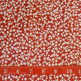 Red White Floral Flowers Fabric  100% Cotton FQ HY BTY Fat Quarter By the Yard Flowering Plants
