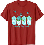 Hope Hydrangea Flower Butterfly Healthy Lung Gift Unisex T-Shirt Hydrangea