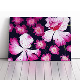 Painted Carnation Flower Abstract Canvas Wall Art Print Framed Picture Decor Carnation