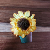 Sunflower Pin Bright Sunny Flower Brooch Floral Jewelry Sunflower