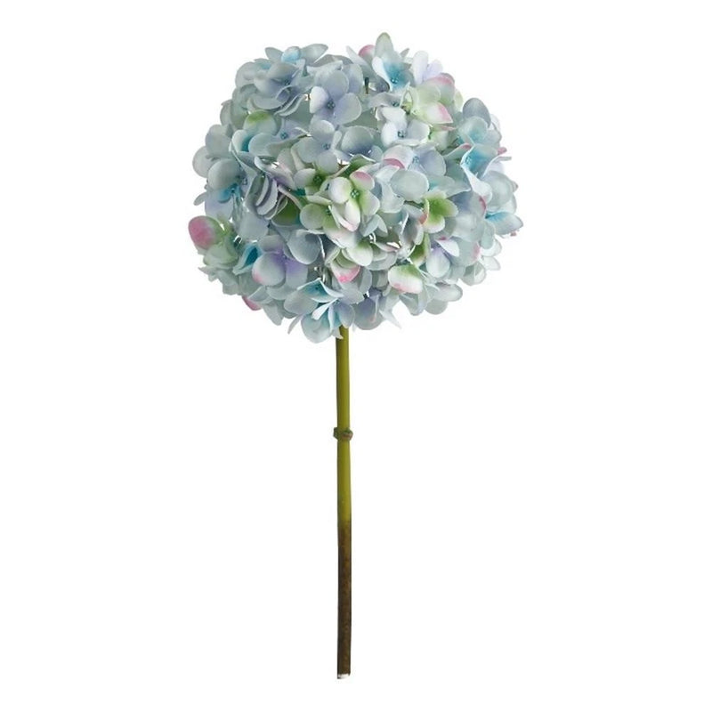 Nearly Natural 19" Hydrangea Artificial Flower (Set of 3) in Blue Hydrangea