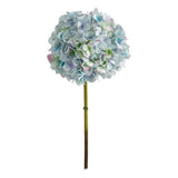 Nearly Natural 19" Hydrangea Artificial Flower (Set of 3) in Blue Hydrangea